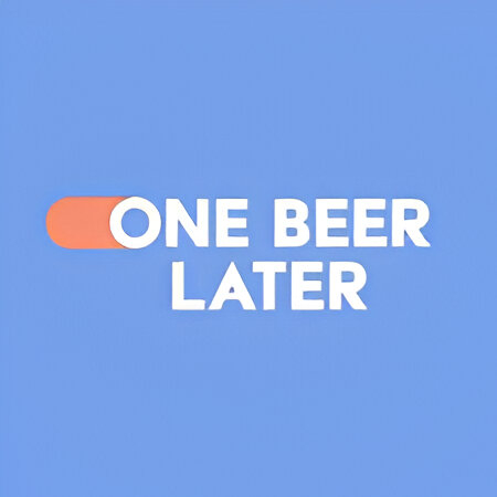 One beer later logo